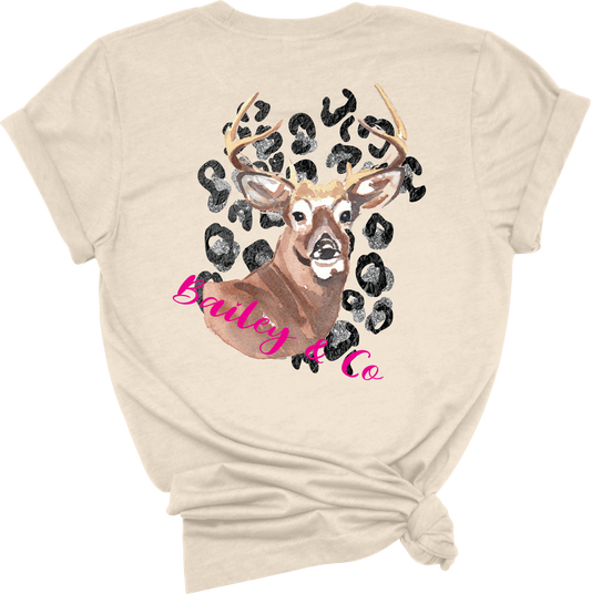 Leopard Deer Tee