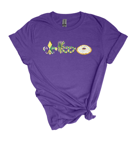 Mardi Gras Trio Tee